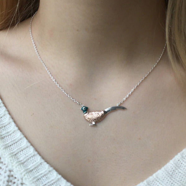 Pheasant necklace sale