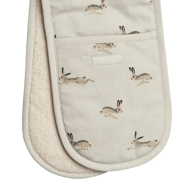 Hares Cotton Tea Towel by Sophie Allport - Gallop Guru