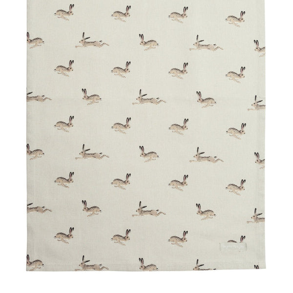 Hares Cotton Tea Towel by Sophie Allport - Gallop Guru