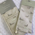 Hares Double Oven Gloves by Sophie Allport - Gallop Guru