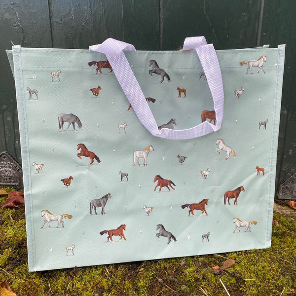 Horses Print Shopping Bag - Gallop Guru