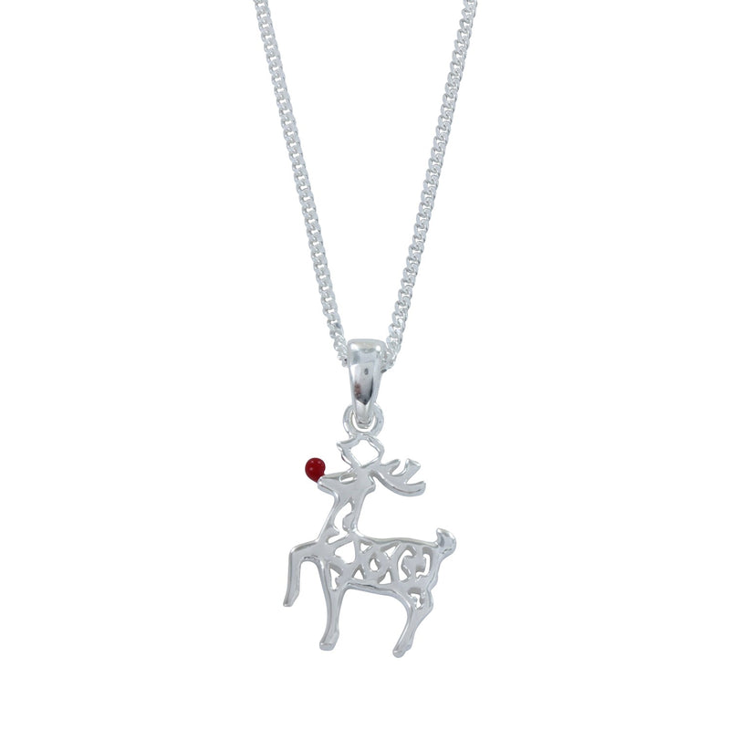 Reindeer Necklace in Sterling Silver - Gallop Guru