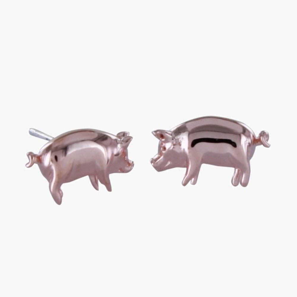 Pig Earrings Hypoallergenic 925 Sterling Silver Pig Stud Earrings?Pig Gift popular Lover