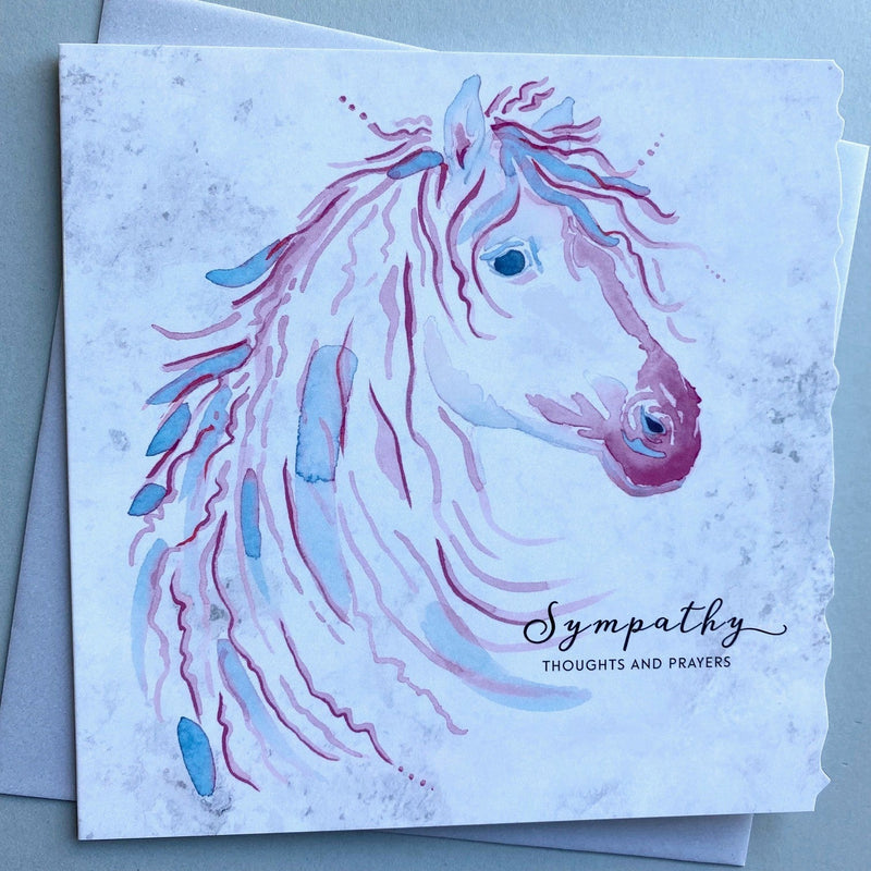 Sympathy Thoughts and Prayers Card - Gallop Guru